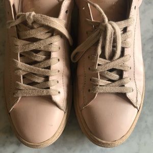 Zespa Aix en Provence blush pink leather sneakers FR38